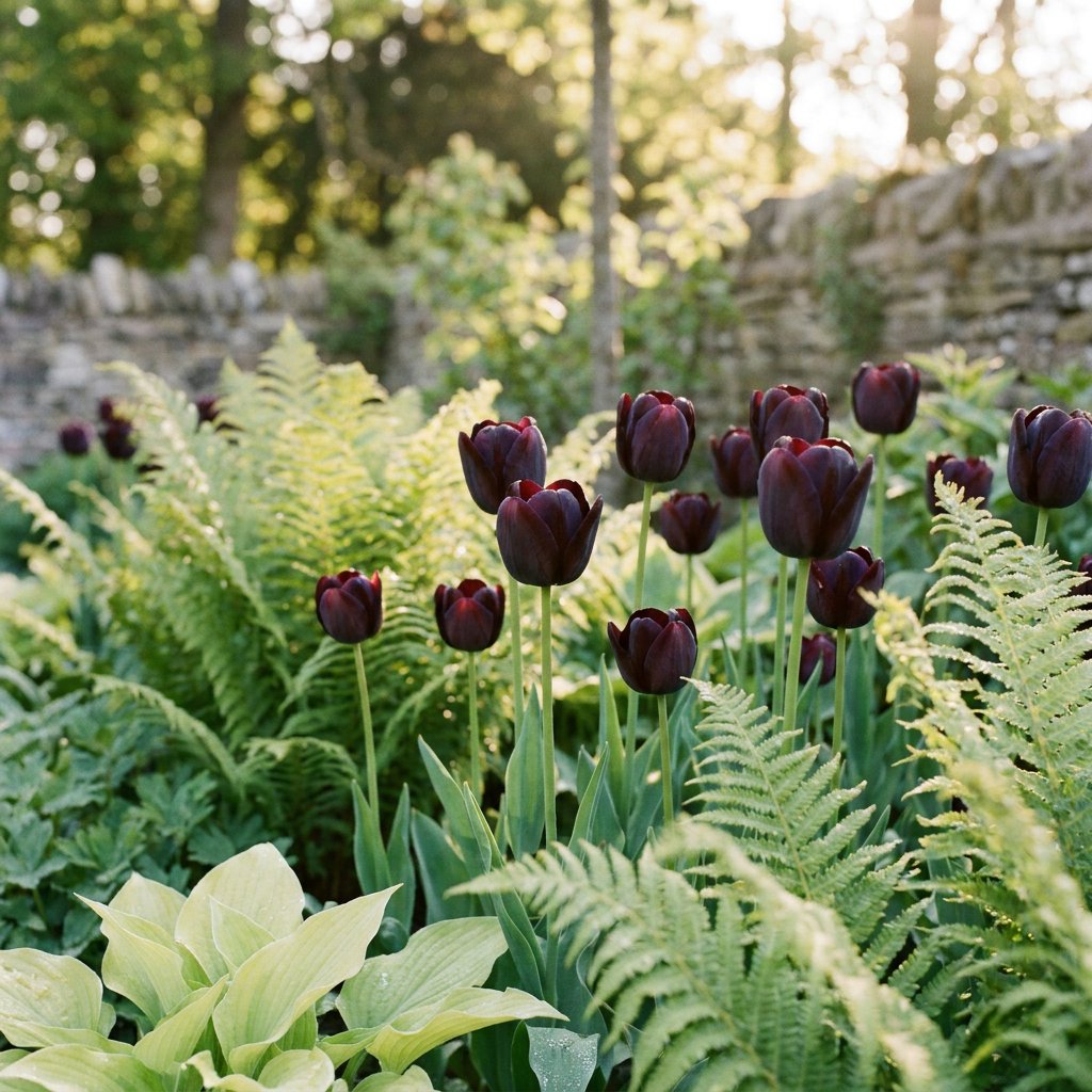 Black tulips