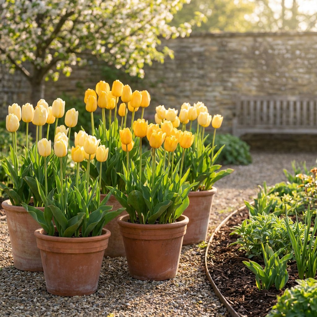 Yellow tulips