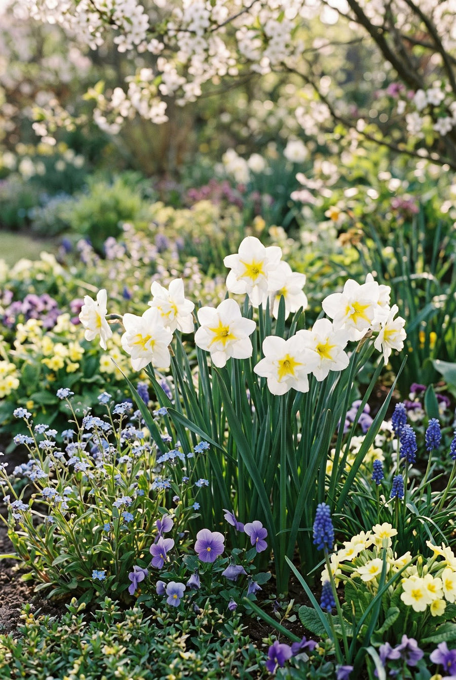 Narcissus Lemon Beauty — in de border