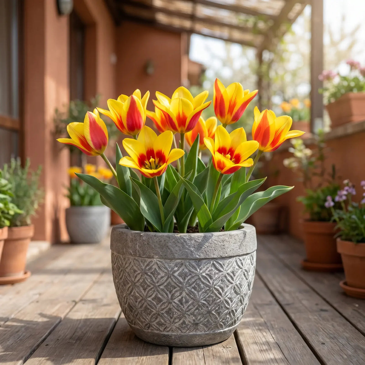 Tulipa Stresa pot balcony