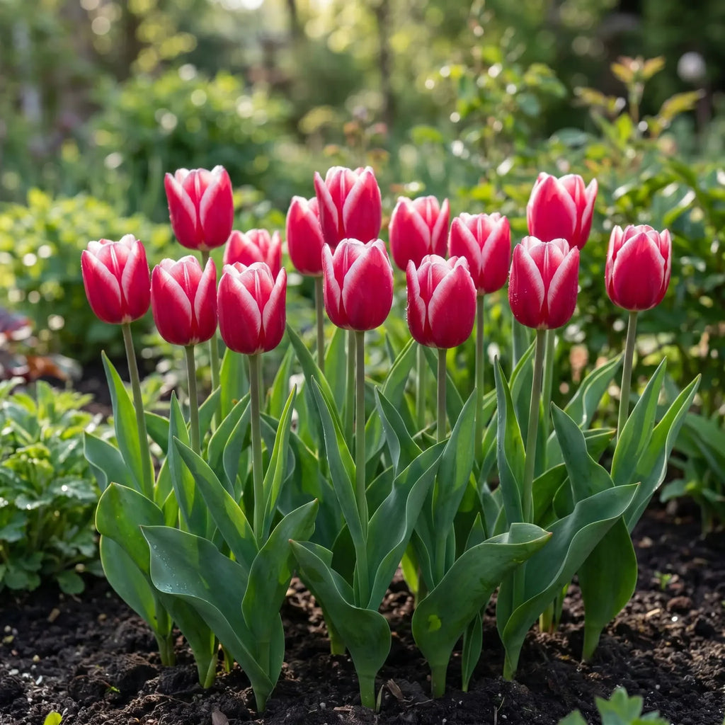 Tulipa Leo Visser natural garden angle