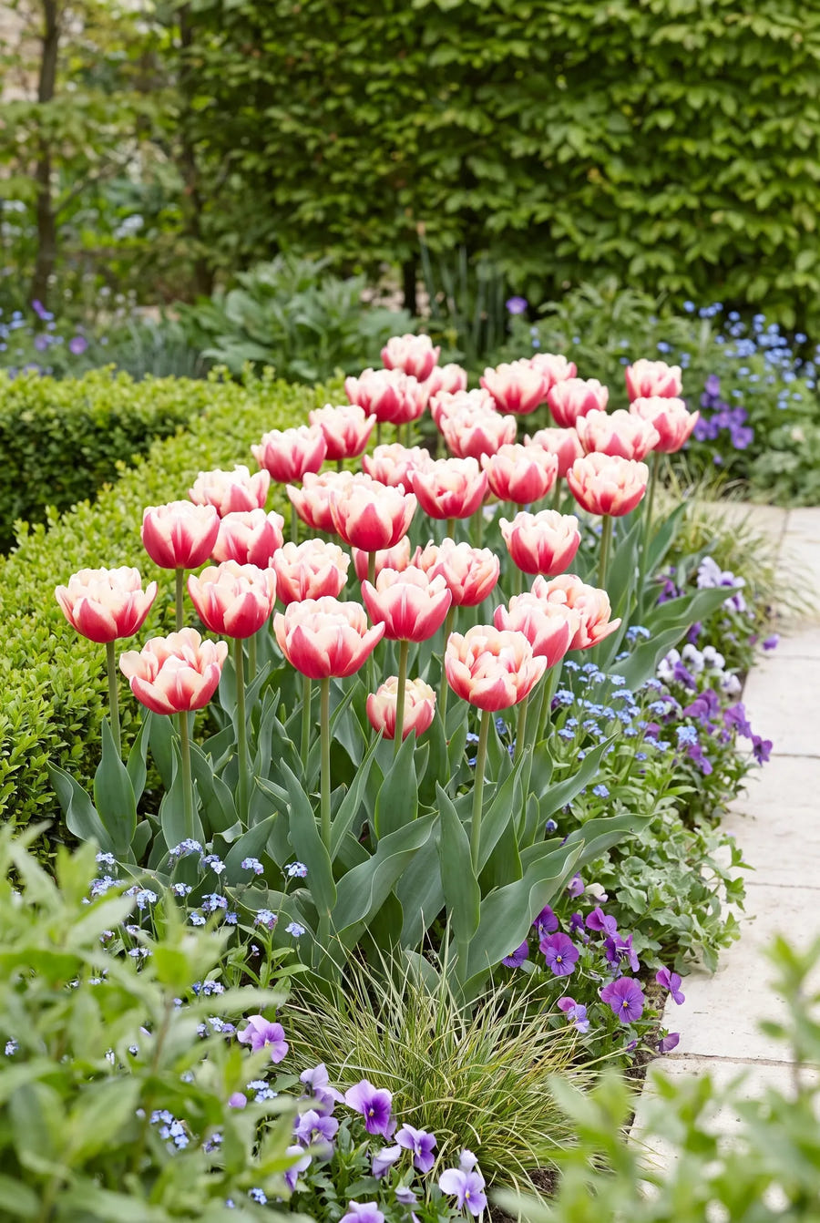 Tulipa Columbus — in de border