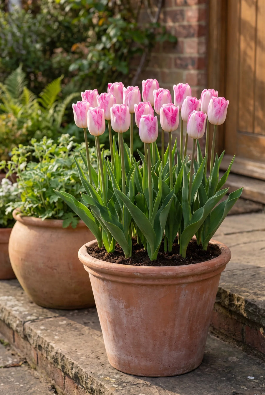 Tulipa Infinity — in pot op terras