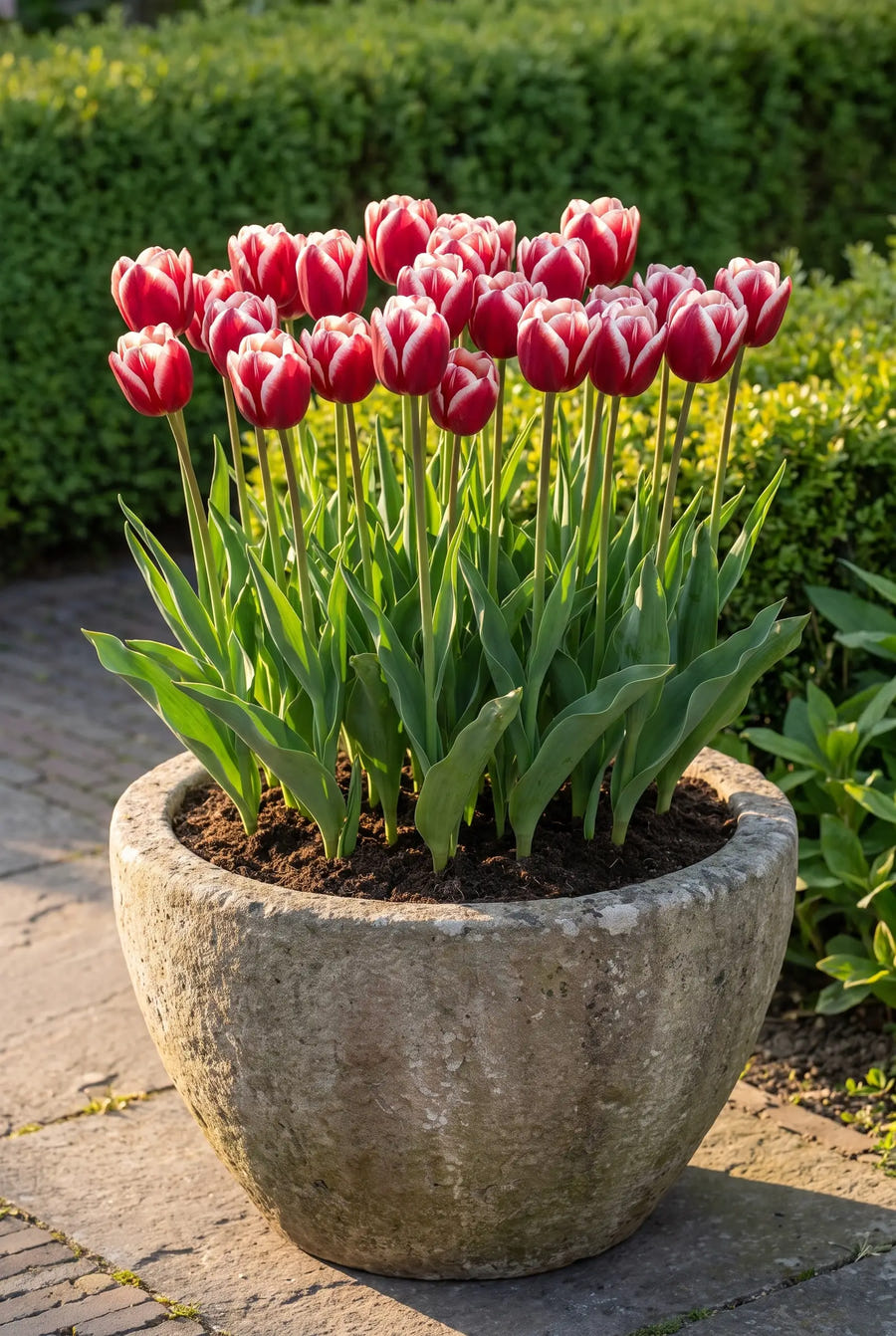 Tulipa Timeless — in pot op terras