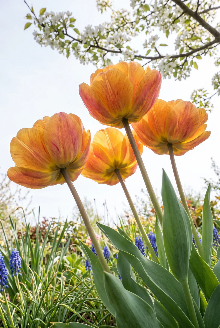 Tulipa Brazil — in de tuin