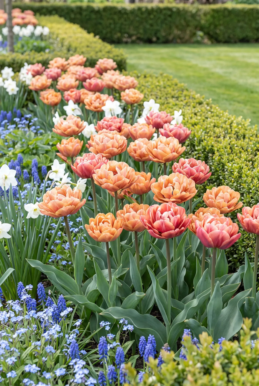 Tulipa Copper Image — groep in de tuinborder