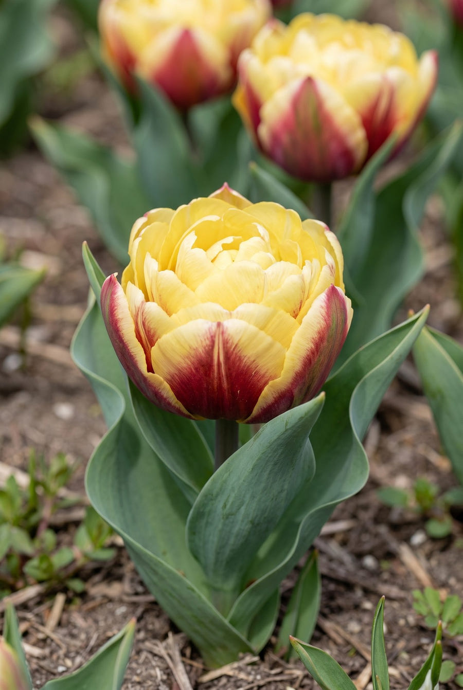 Tulipa Ice Cream Banana — close-up van de bloem