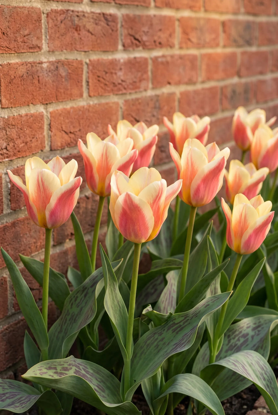 Tulipa Quebec — groep in de tuinborder
