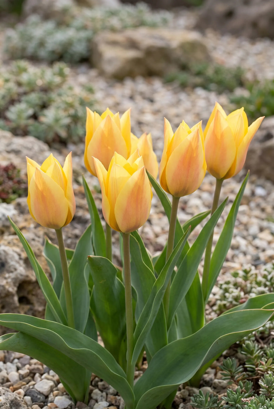 Tulipa Batalinii Bright Gem — in de tuin