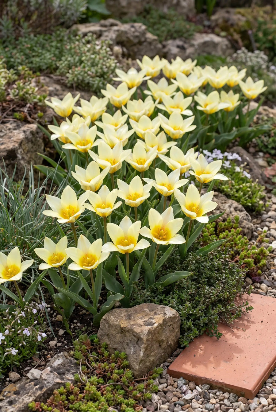 Tulipa Honky Tonk — groep in de tuinborder