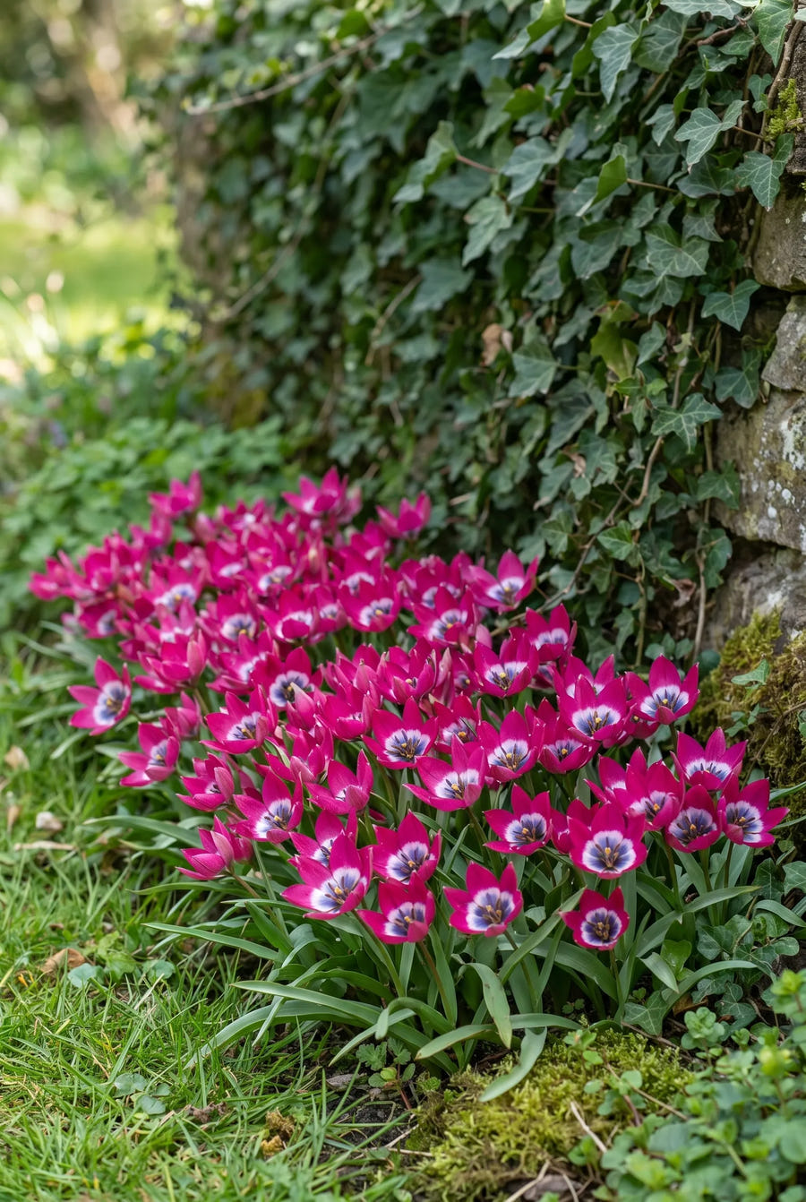 Tulipa Little Beauty — groep in de tuinborder