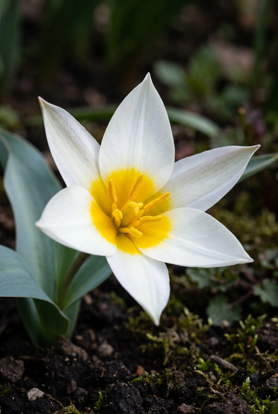 Tulipa Polychroma — close-up van de bloem
