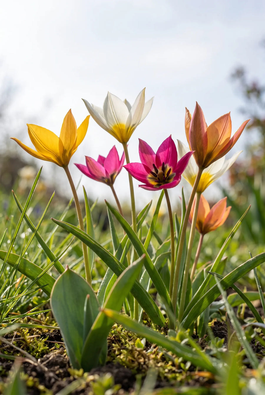 Tulipa Specie Mix — in de tuin