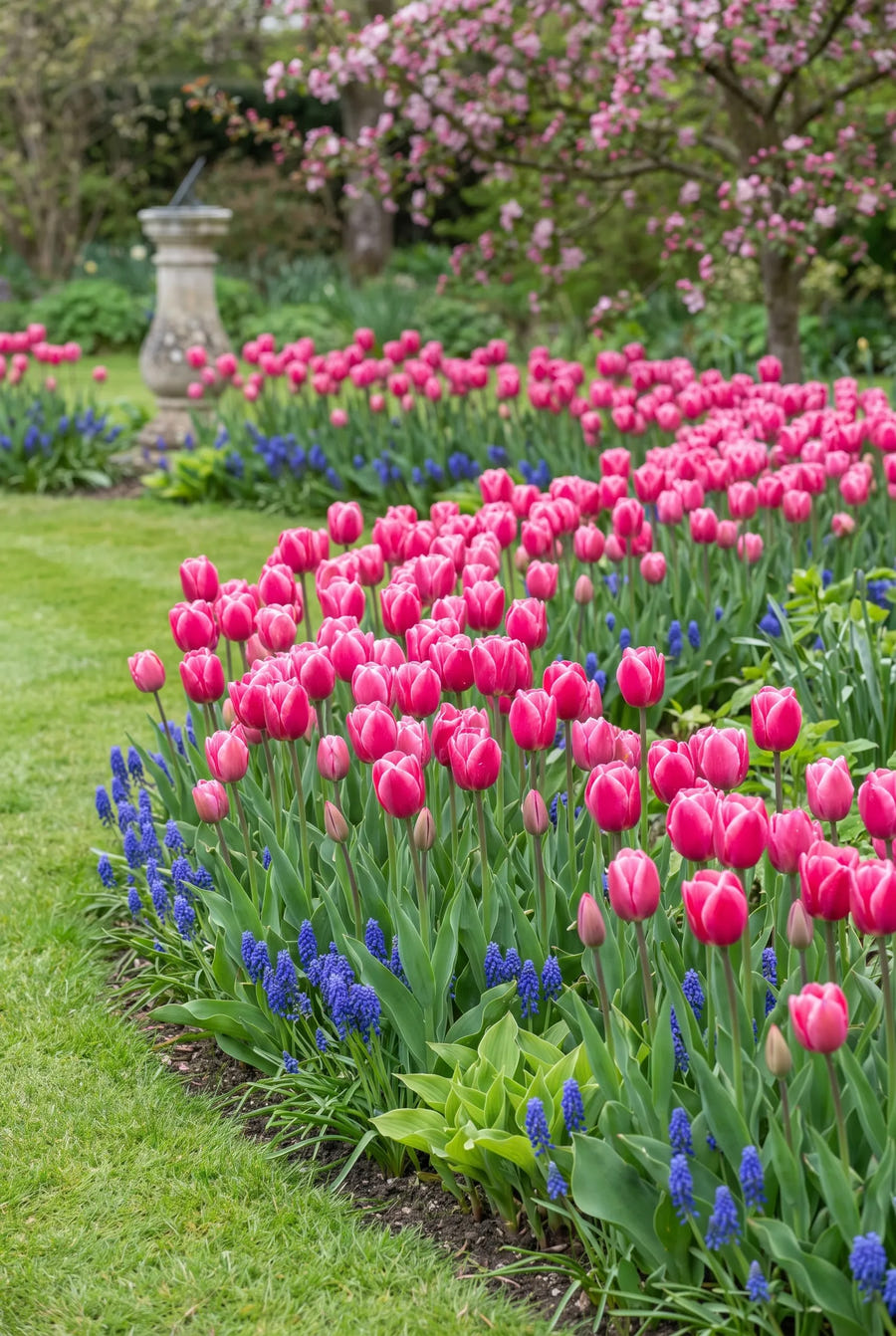 Tulipa Happy Family — groep in de tuinborder