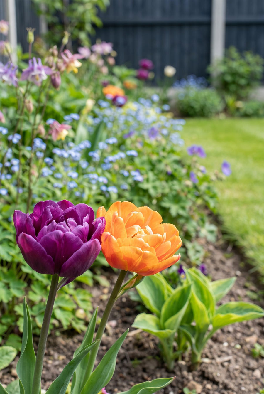 Tulpe Bravoure, Nahaufnahme der Blüte