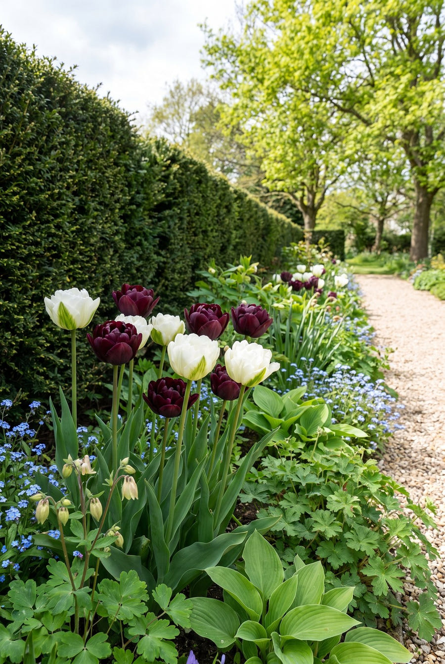 Tulpe Charming im Beet