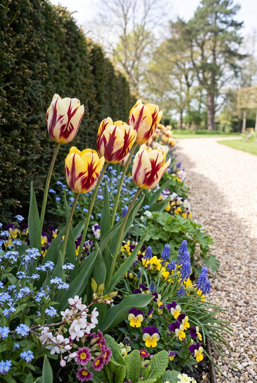 Tulpe Vermeer im Beet