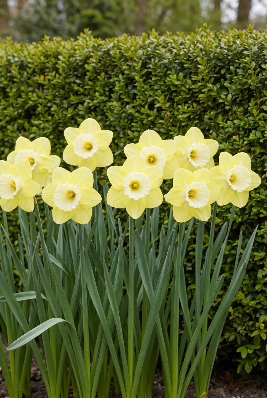 Narcissus Avalon — groep in de tuinborder