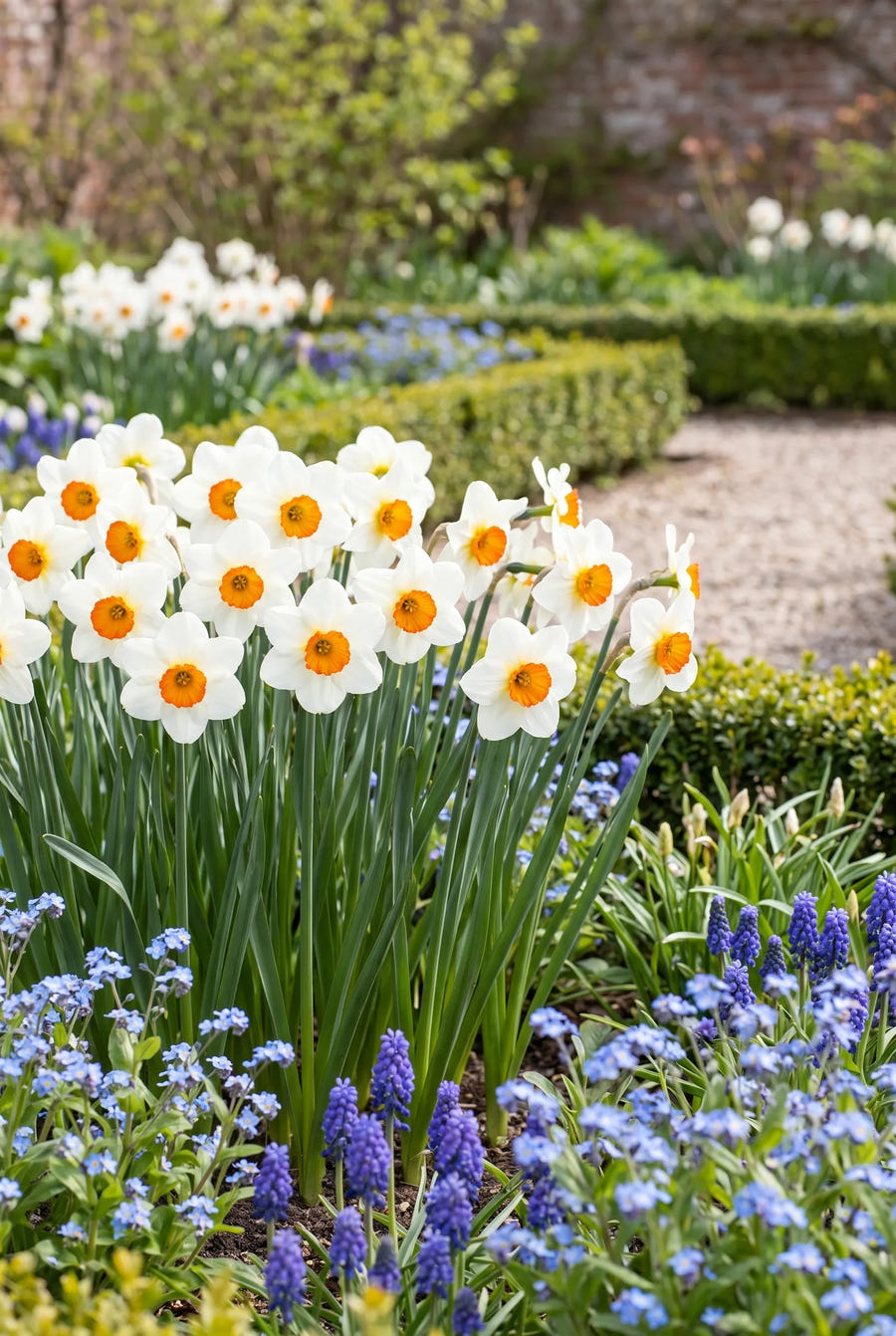 Narcissus Barrett Browning — in de tuin