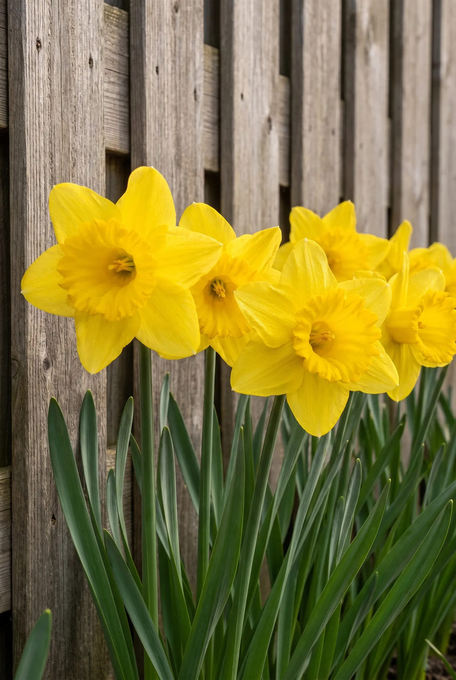 Narcissus Dutch Master — groep in de tuinborder