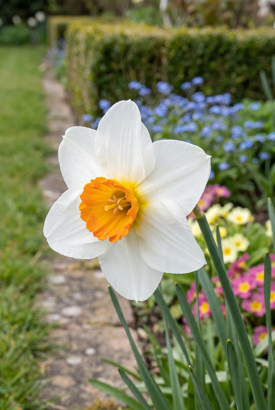 Narcissus Joyce Spirit — close-up van de bloem