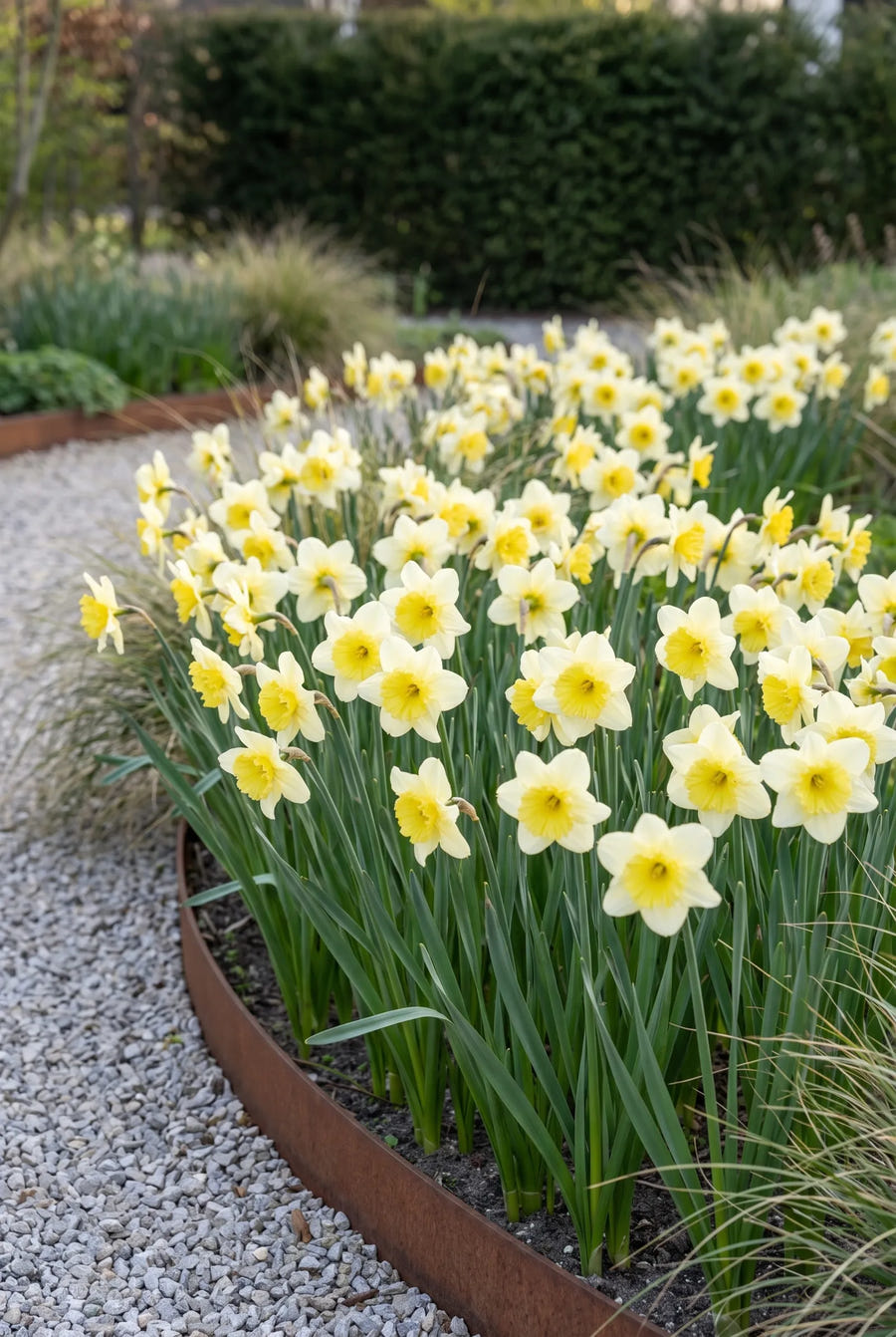 Narcissus Mainstreet — in de border