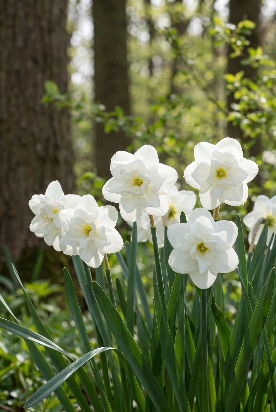 Narcissus Albo Plenus — in de border