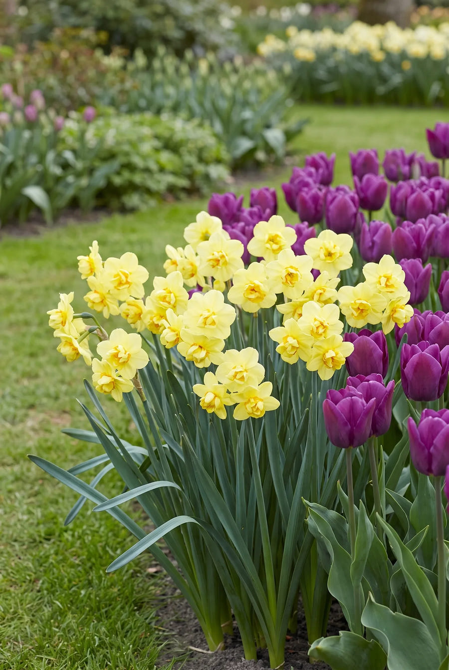 Narcissus Yellow Cheerfullness — in de border
