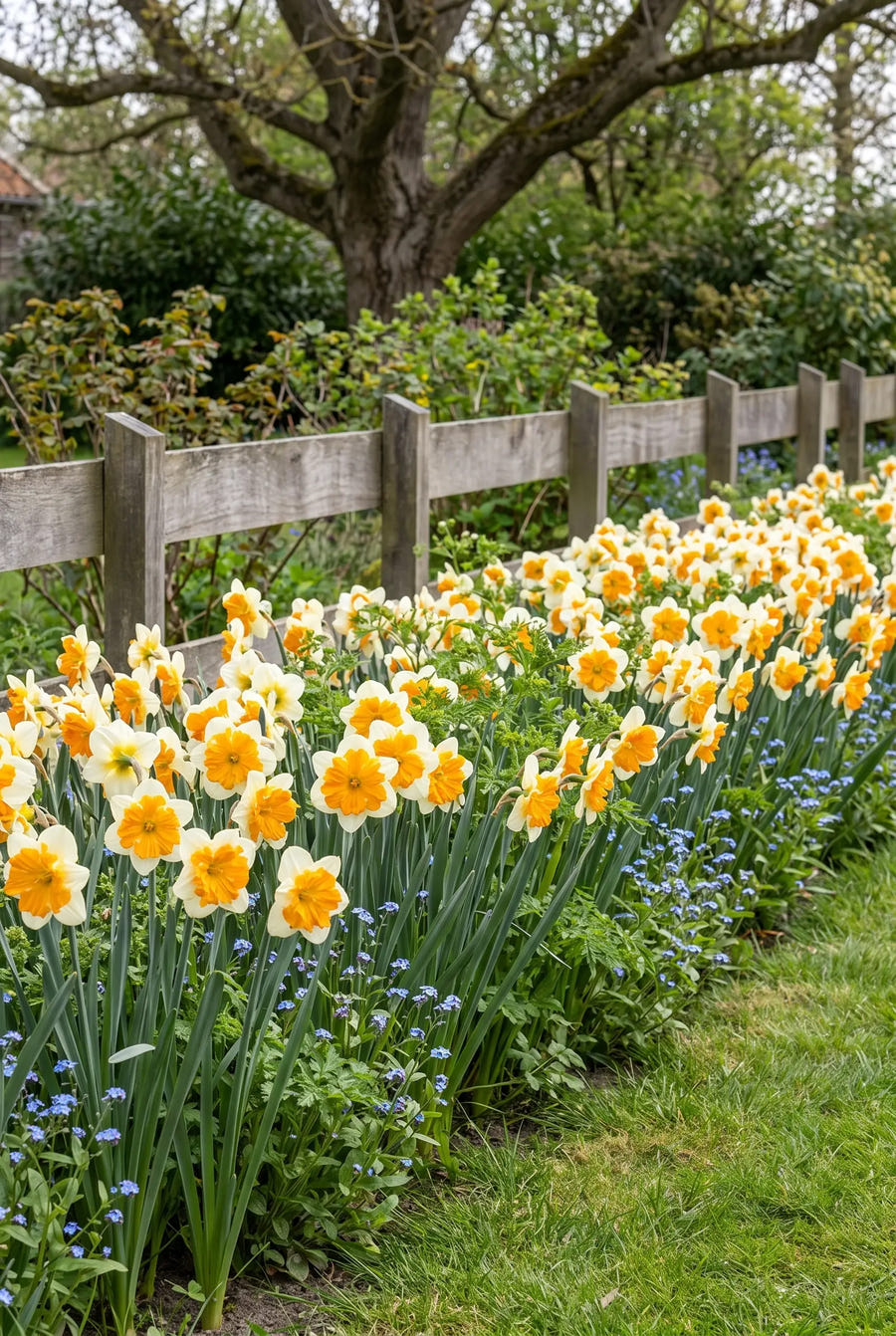 Narcissus Orangery — groep in de tuinborder