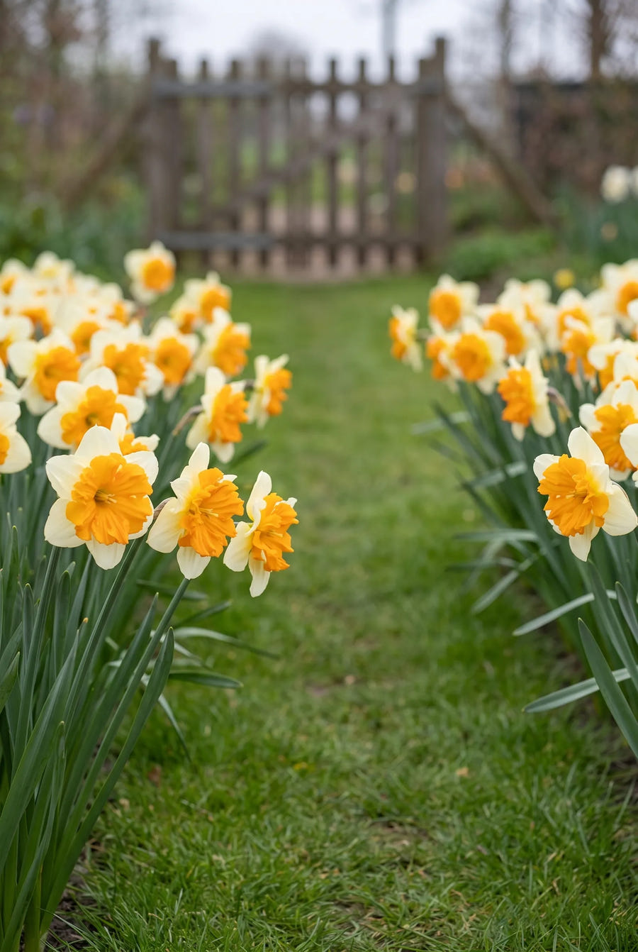 Narcissus Orangery — in de tuin