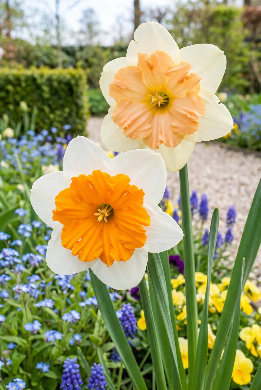 Narcissus Split Corona Mixed — close-up van de bloem