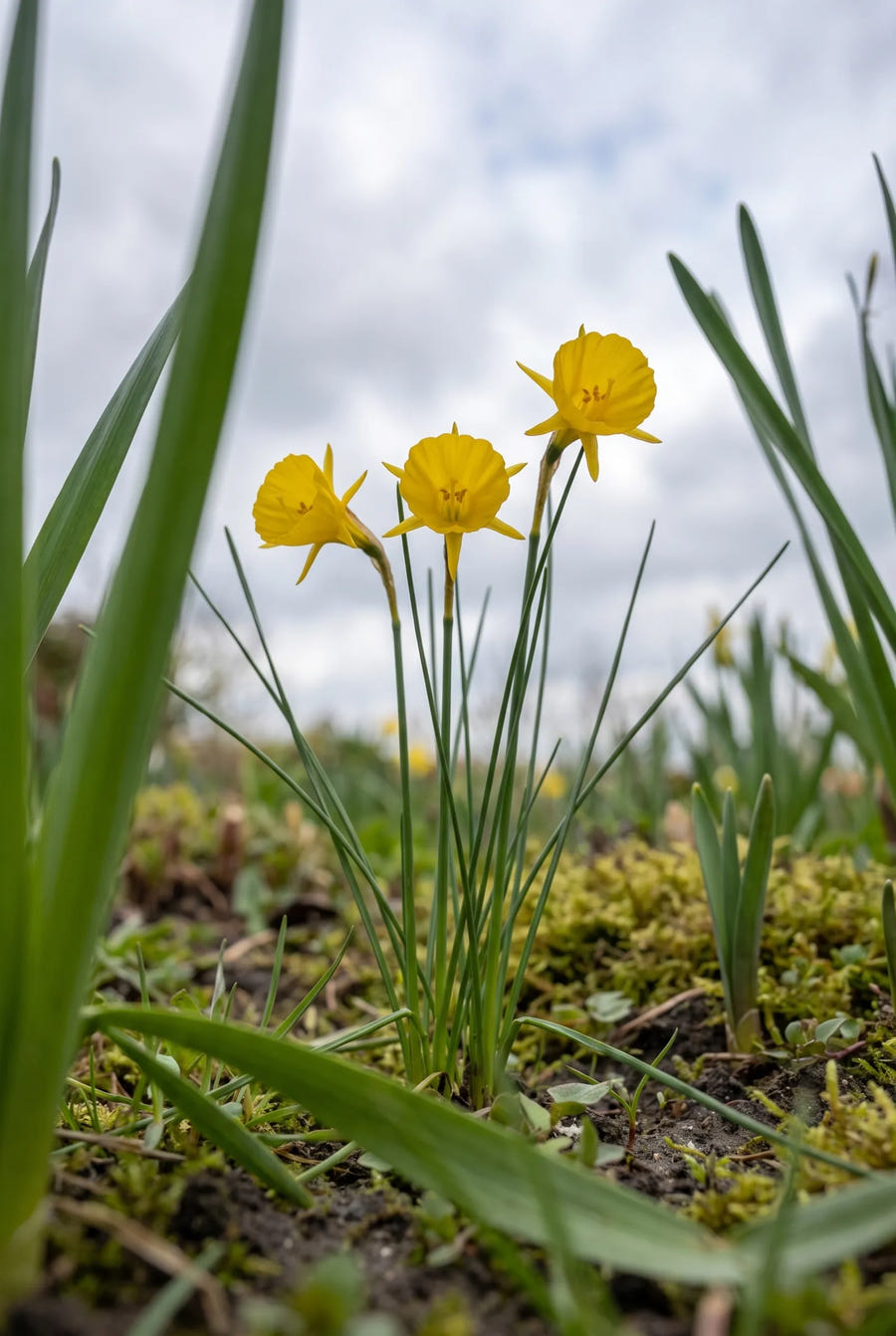 Narcissus Bulbocodium — in de tuin