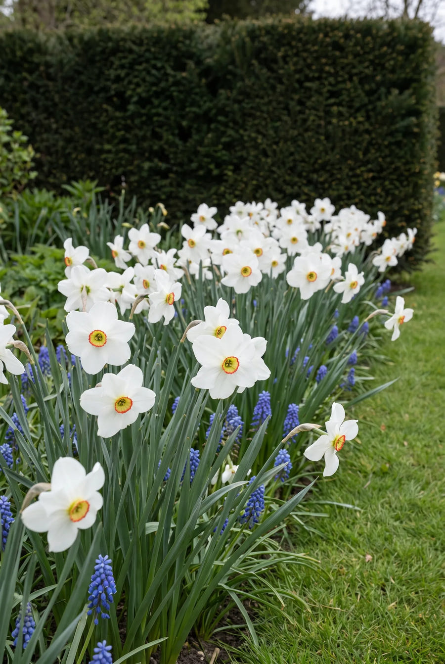 Narcissus Recurvus — in de border
