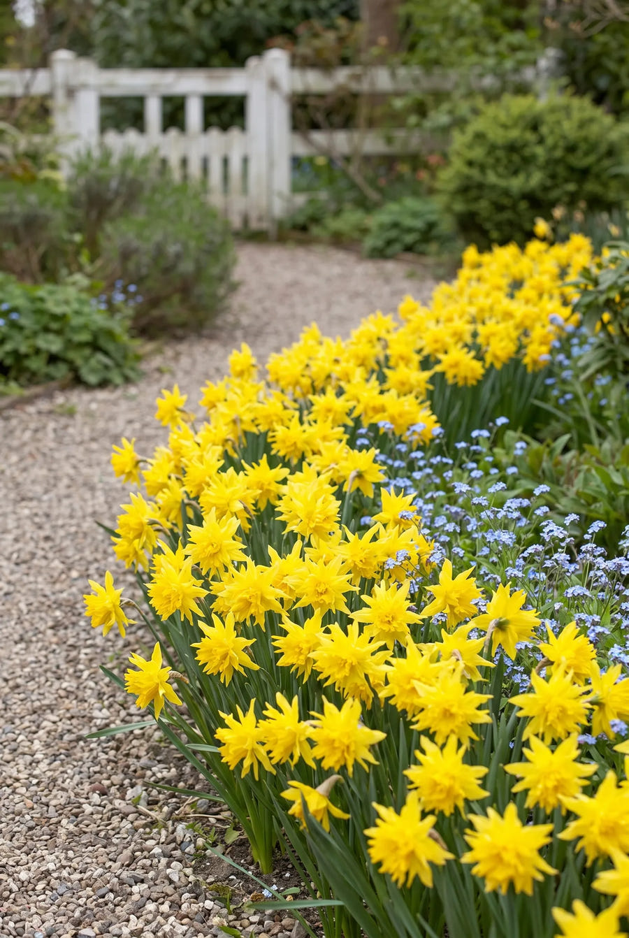 Narcissus Rip van Winkle — groep in de tuinborder