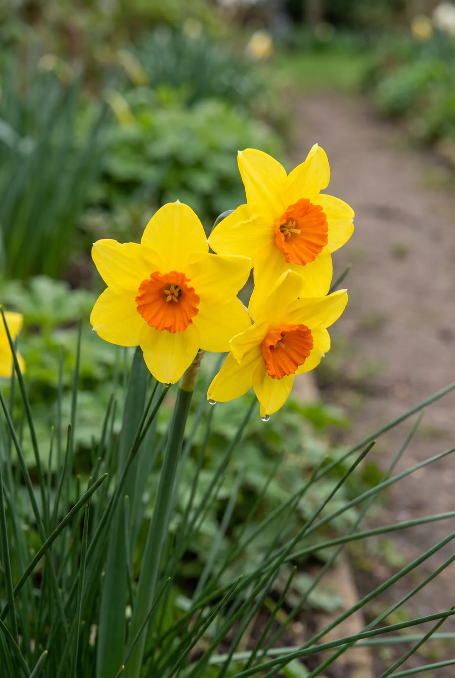Narcissus Suzy — close-up van de bloem