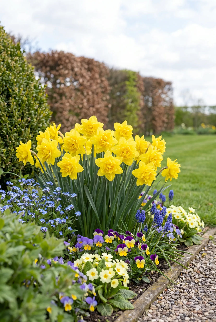 Narcissus Tete de Luxe — in de border