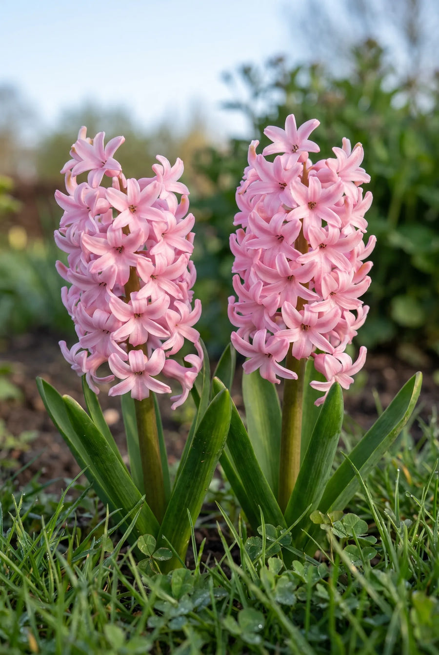 Hyacinthus Fondant — in de tuin