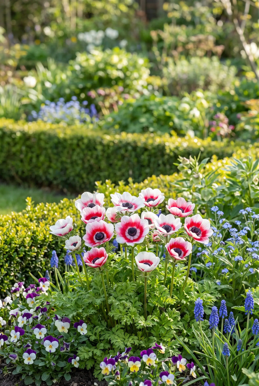 Anemone Bicolor — in de border