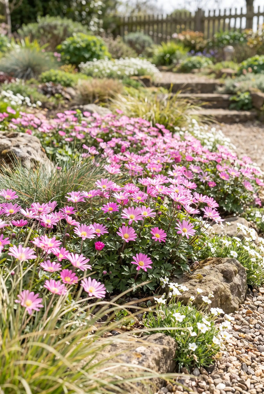 Anemone Pink Star — in de border