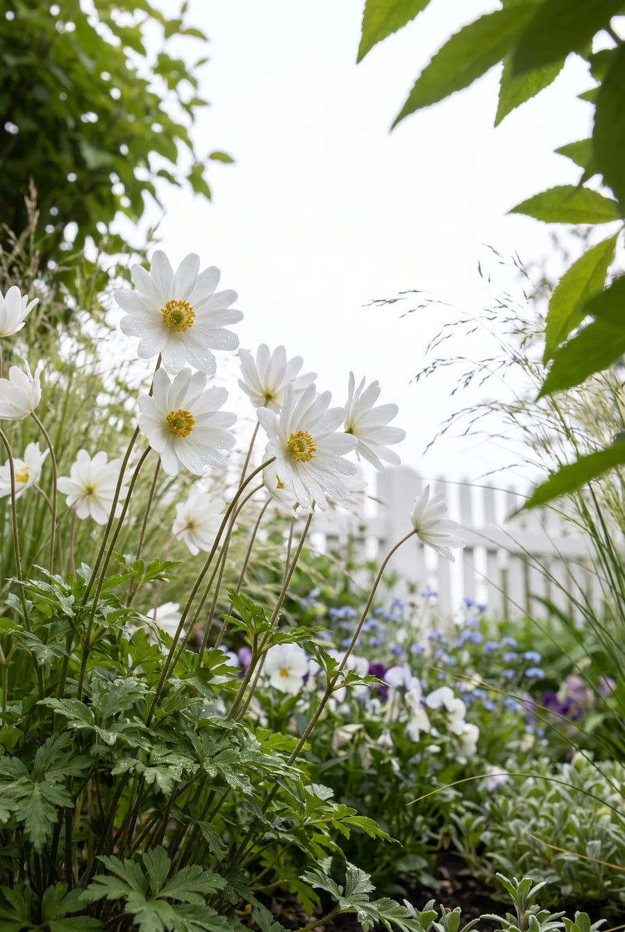 Anemone White Splendour — in de tuin
