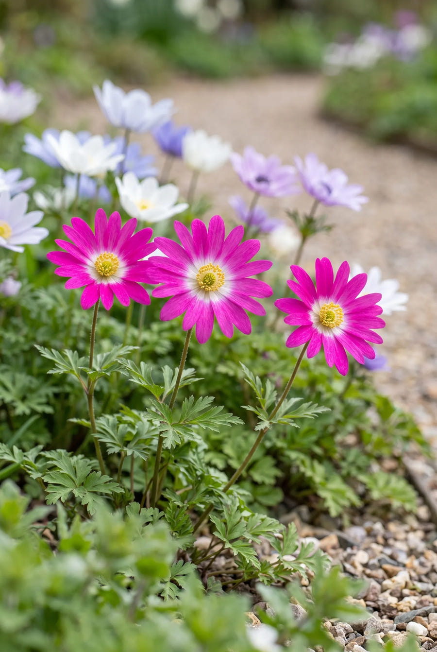 Anemone Mixed — close-up van de bloem
