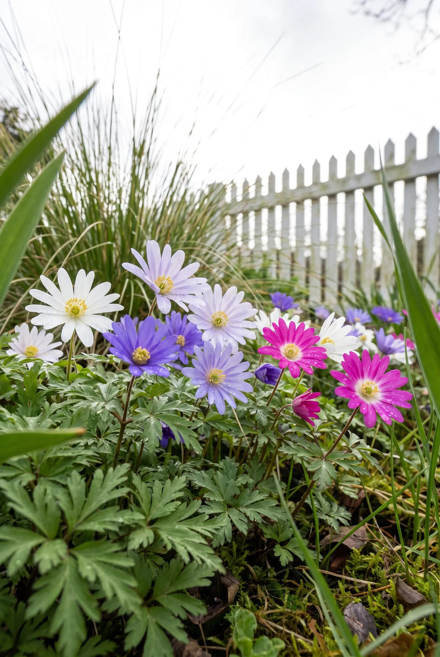 Anemone Mixed — in de tuin