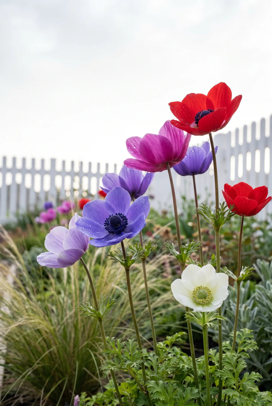 Anemone De Caen Mixed — in de tuin