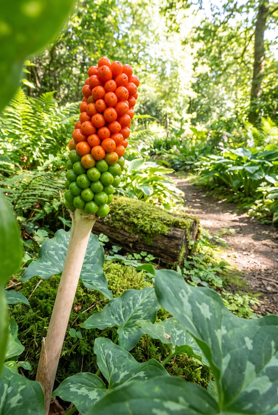 Arum Italicum — close-up van de bloem
