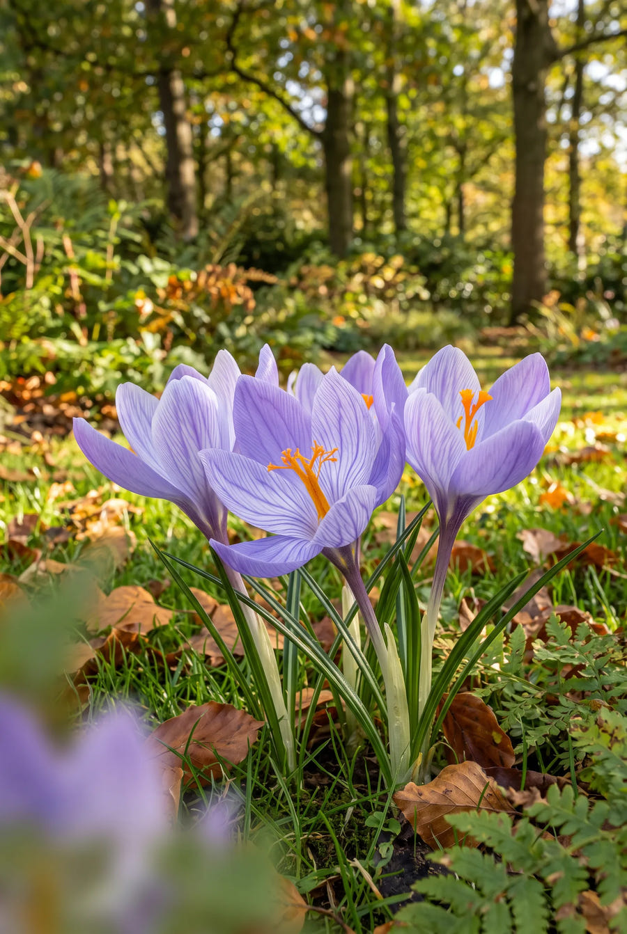 Crocus Speciosus — in de border