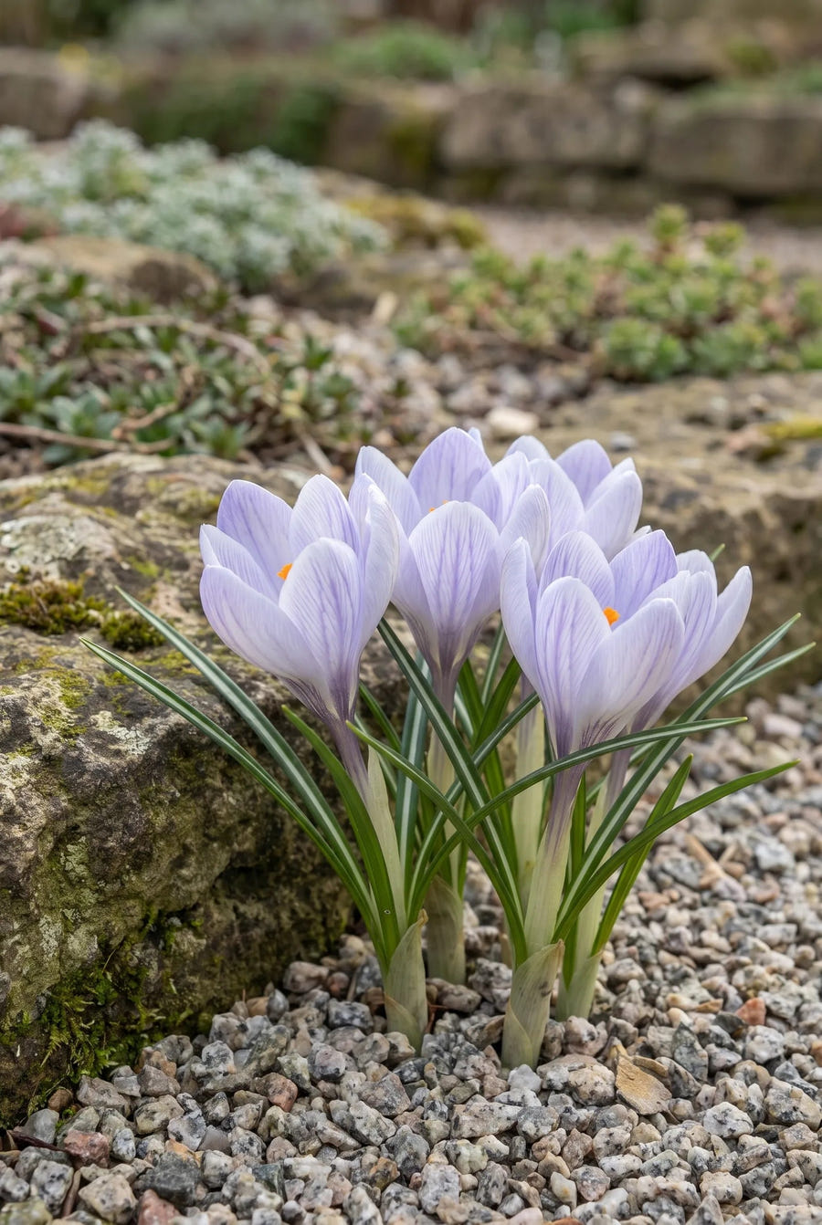 Crocus Vanguard — in de tuin