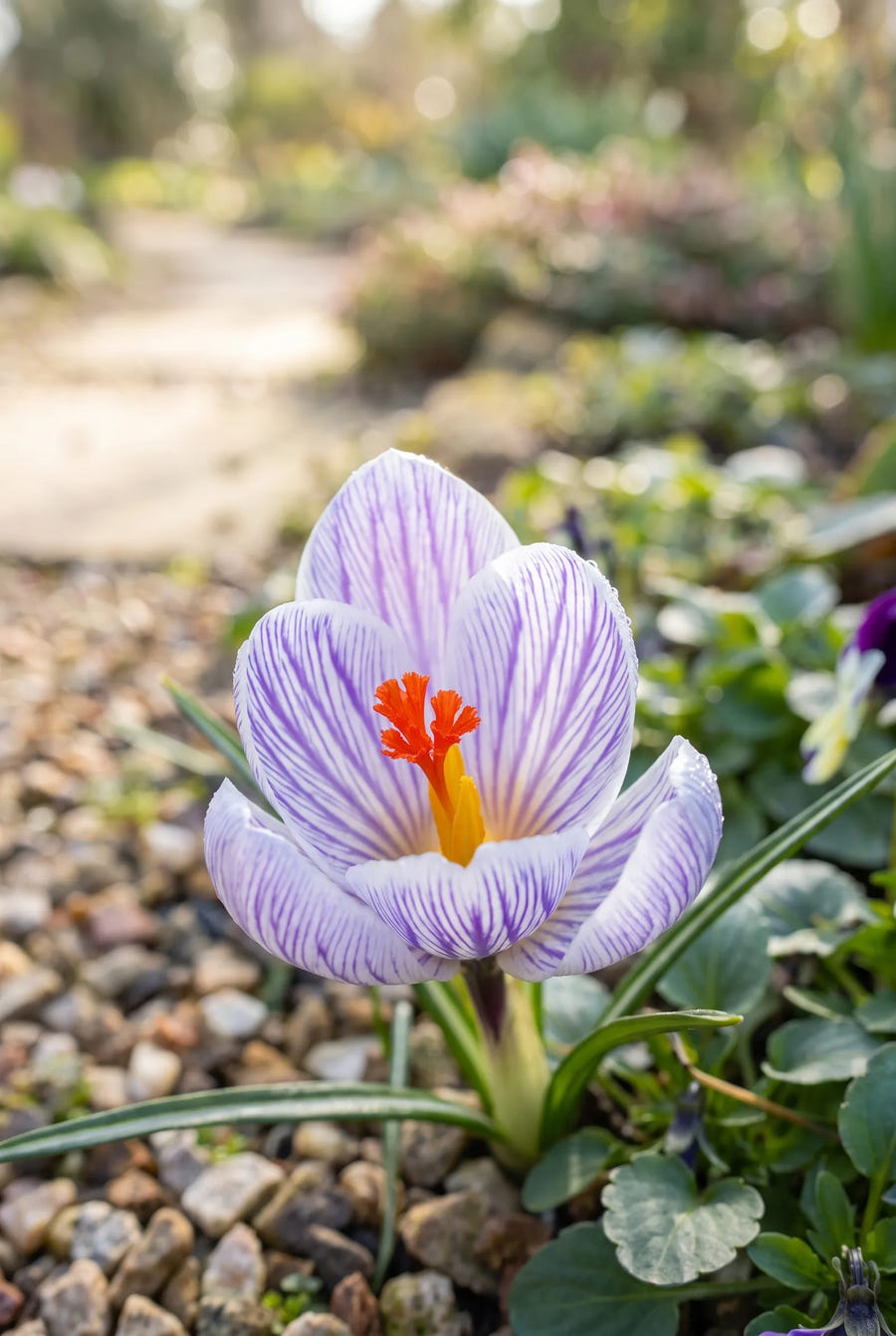 Crocus Vernus Mixed — close-up van de bloem