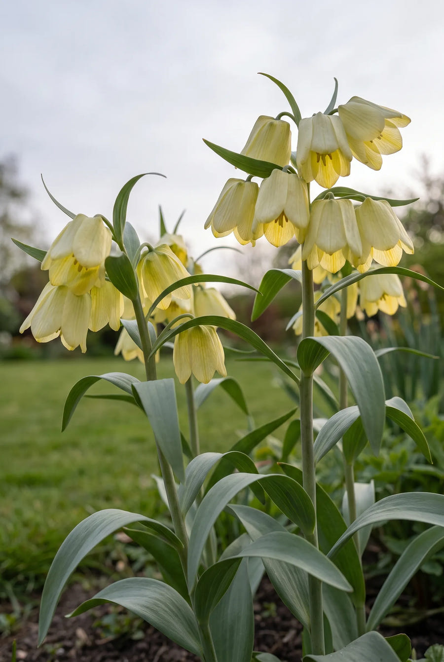 Fritillaria Pallidiflora — in de tuin