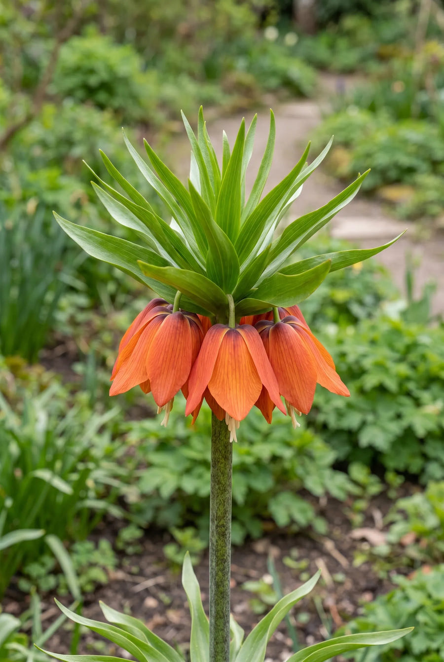 Fritillaria Rubra — close-up van de bloem