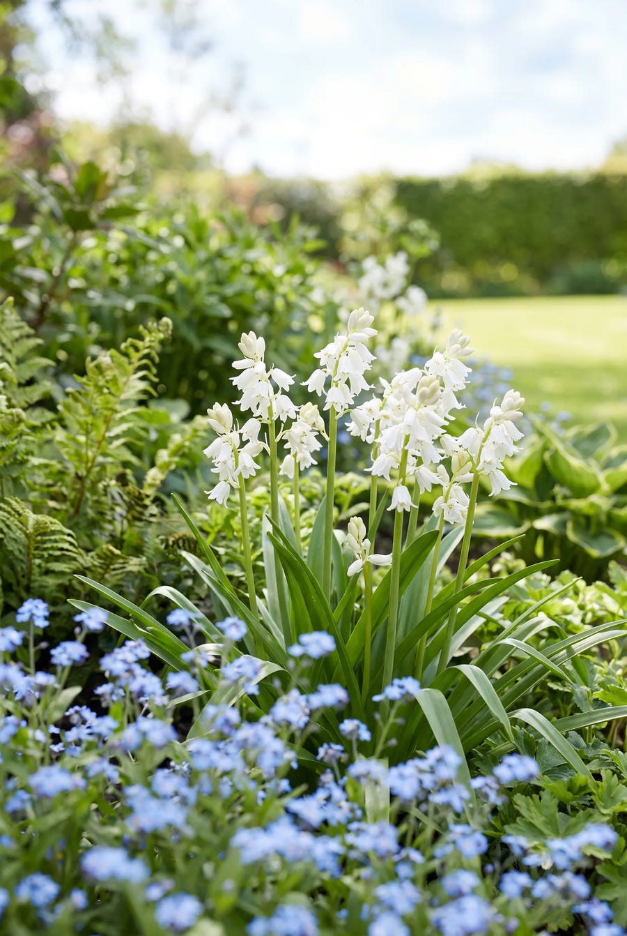 Hyacinthoides White — in de tuin